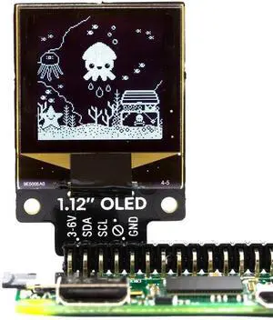 Pimoroni PIM374 1.12" Mono OLED (128x128, white/black) Breakout I2C display Pimoroni PIM374 1.12" Mono OLED (128x128, white/black) Breakout I2C display