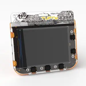 Pimoroni WARE002 Badgeware Tufty Badge with colour 2.8" TFT display, powered by Raspberry Pi RP2350 Pimoroni WARE002 Badgeware Tufty Badge with colour 2.8" TFT display, powered by Raspberry Pi RP2350