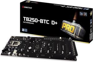 Biostar TB250-BTC D+ LGA1151 SODIMM DDR4 2400 8 GPU Support Mining Motherboard