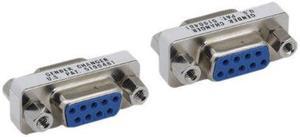 Kentek Mini DB9 9 Pin Female to Female F/F Serial/AT Modem Mini Adapter Gender Changer Coupler RS-232 Straight Through Peripheral