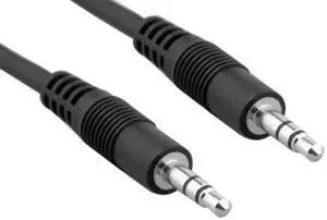 Kentek 1 Feet FT 3.5mm AUX auxiliary cable cord male to male M/M stereo audio for PC MAC iPod iPhone MP3 car monitor