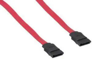 Kentek 1.5 Feet FT SATA Device Cable Cord 26 AWG 7 Pin Serial ATA Female to Female F/F 180 Degree Connector Internal 3.0 Gbps for PC Mac HDD Motherboard