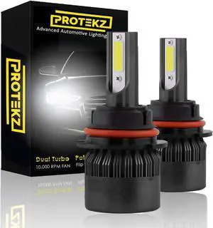 Protekz 6000K LED Headlight Kit for 2010-2010 Dodge DAKOTA H13 Low Beam Conversion 12000LM Led Light Bulbs Kits
