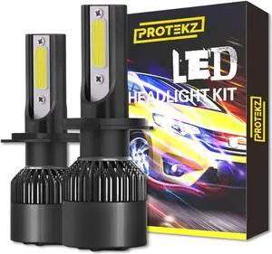 Protekz 6000K LED Headlight Kit for 1998-2011 Ford CROWN VICTORIA 9007 Low Beam Conversion 12000LM Led Light Bulbs Kits