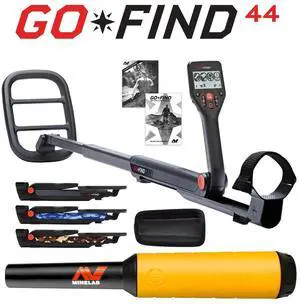 Minelab GO-FIND 44 Metal Detector with PRO-FIND 15 Pinpointer & Holster