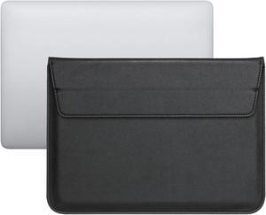 AMZER PU Leather Ultra-thin Envelope Bag Laptop Bag with Stand Function for MacBook Air / Pro - Black