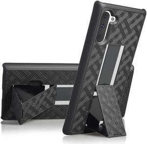 AMZER Shellster Hard Case With Kickstand for Samsung Galaxy Note 10 - Black