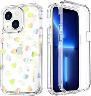 AMZER Crusta Hybrid Full Body Case with Built-in Screen Protector Case for iPhone 13