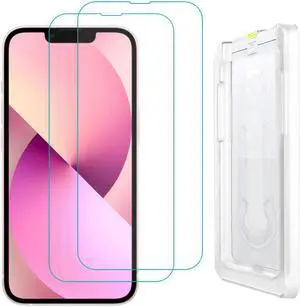 AMZER Tempered Glass Screen Protector for iPhone 13 Pro Max with Easy Install Kit (pack of 2)