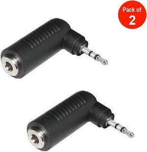 Stereo 2.5mm male to 3.5mm female Headphone Adapter - pack of 2