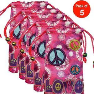 AMZER® Drawstring Pouch - 4.5 inch x 2.75 inch - pack of 5