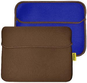 Amzer  Reversible Neoprene Horizontal Sleeve Case Cover with Pocket For Amazon Kindle Fire HDX 8.9" , Kindle Fire HD 8.9 " - Chocolate Brown/Teal Blue