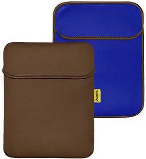 Amzer  Reversible Neoprene Vertical Sleeve Case Cover with Pocket For Amazon Kindle Fire HDX 8.9" , Kindle Fire HD 8.9 " - Chocolate Brown/Teal Blue