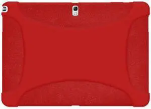 Amzer Silicone Skin Fit Jelly Case Cover For Samsung GALAXY Note 10.1 2014 Edition/ SM-P6000/ 10.1 SM-P601- Red