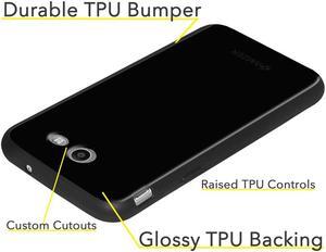 Amzer Soft Gel Pudding TPU Case - Black for Samsung Galaxy J3 Emerge SM-J327P