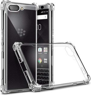 BlackBerry Key2 Case AMZER Pudding Clear TPU X Protection shock- Absorption Bumper Anti Scratch Transparent Silicon Cover for Blackberry key2