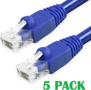 Multiple Colors and Sizes Molded Snagless Boot/Yellow Grandmax 5 Pack CAT6 7 Foot UTP Ethernet Network Patch Cable Multiple Colors and Sizes Molded Snagless Boot/Yellow Grandmax 5 Pack CAT6 7 Foot UTP Ethernet Network Patch Cable