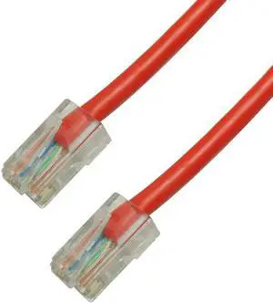 GRANDMAX CAT6 / 100FT/ RED / RJ45, 550MHz, UTP Ethernet Network Patch Cable /NO BOOTS