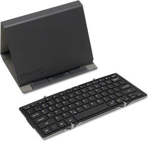 Plugable Bluetooth Keyboard Compatible with iPhones iPads Android and Windows FullSize Bluetooth Portable Keyboard 115 Inches with Case and Stand for Faster Typing and Editing on The Go