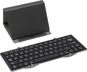 Plugable Bluetooth Keyboard Compatible with iPhones, iPads, Android, and Windows, Ultra-Light Bluetooth Foldable Keyboard (10 Inches) with Case and Stand for Faster Typing and Editing on The Go