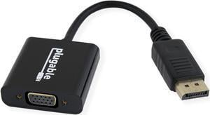 Plugable DisplayPort to VGA Adapter (Supports Windows and Linux Systems and Displays up to 1920x1080, Passive)