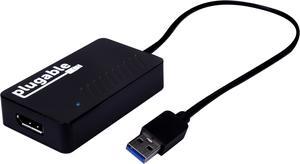 Plugable USB 3.0 to DisplayPort 4K UHD Video Graphics Adapter for Multiple Monitors up to 3840x2160 Supports Windows 11,10, 8.1, 7, and macOS