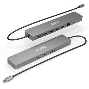 Hub USB C, 7 In 1 Docking Station USB C 2 * 4K@30Hz HDMI PD 100W Charge,3*USB 3.0 5Gbps Multi Data Ports Dock USB-C, Multiport Adattatore Per PC/MacBook /iPad/Surface/DELL/HP/Steam Deck/iPhone/Samsung