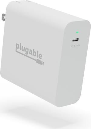 Plugable 140W USB C Charger, GaN Wall Charger for Laptop, PD 3.1 (EPR) Power Adapter is Compatible with USB-C MacBook Pro, Macbook Air iPad Pro, Surface and USB-C Devices, Compact and Portable Charger