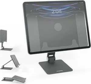 Plugable Magnetic Tablet Holder for MagSafe iPad Pro 12.9 Stand Portable Foldable 360° Rotating Stand (AMS-STAND13)