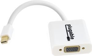 Plugable Mini DisplayPort (Thunderbolt 2) to VGA Adapter (Supports Mac, Windows, Linux Systems and Displays up to 1920x1080, Active)