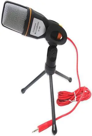 Kaxidy Stereo MIC PC Microphone Noise Cancelling for VOIP Netmeeting Online Game KTV Speech ( Black)