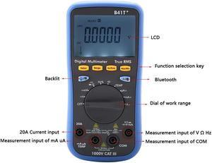 Digital Multimeter, Owon B41T 3 in 1 Digital Bluetooth Data Recorder Multimeter Thermometer Multifunctional Device