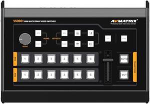 AVMATRIX VS0601 4×SDI and 2×HDMI inputs Mini 6CH SDI/HDMI Multi-Format Video Switcher with GPIO Interface for Live Tally System