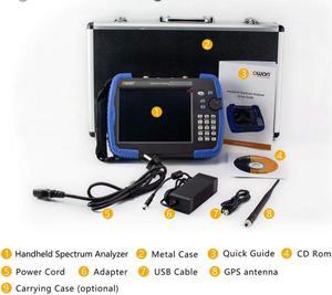 Handheld Spectrum Analyzer HSA1036-TG Frequency Range of 9 kHz up to 3.6 GHz,EMI pre-Compliance Test Function and Tracking Generator