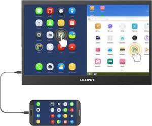 Lilliput UMTC-1400 Portable Ultrathin 14 inch Touch Screen USB Type C Gaming Monitor for PS4 Laptop Phone Xbox Switch Pc