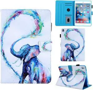 AMZER Coloured Drawing Pattern Horizontal Flip Case with Holder/ Card Slots & Wallet for iPad 10.2/iPad 8th Generation 10.2 inch