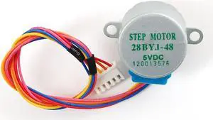 Small Reduction Stepper Motor - 5VDC 48-Step 1/16 Gearing - OEM
