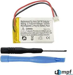 1100mAh 1ICP7/30/48 Battery Replacement Compatible with Astro C40 TR Wireless PS4, PC/MAC Controller