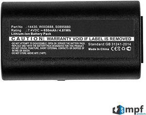 650mAh 14430, S0915380, W003688 Battery Replacement Compatible with 3M PL200, Dymo LabelManager 260, 260P, 280, PnP Portable Label Printer.