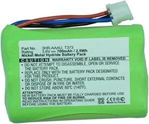 700mAh 3HR-AAAU, 70AAAH3BMXZ, T373 Battery Replacement Compatible with Bang & Olufsen BeoCom 1, BeoCom 6000, BeoCom M6000, BeoCom M6000 MKII Cordless DECT Telephone