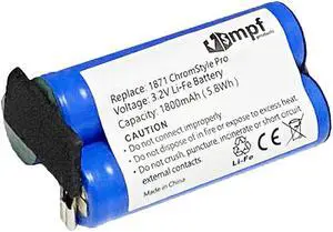 1800mAh 3.2V 1871-7960 Battery Replacement Compatible with WAHL1871 Moser 1871 ChromStyle Pro, 1871-0071, 1871-0072 Cordless Hair Clippers