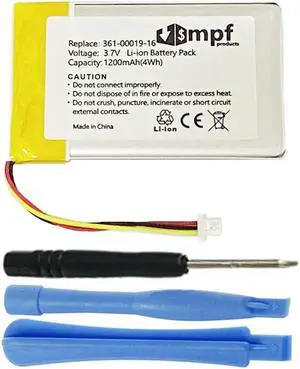 1200mAh 361-00019-16 Battery Replacement Compatible with Garmin Nuvi 1300, Nuvi 1340, 1340T Pro, 1350, 1350T, 1370, 1370T, 1375T, 1390, 1390T, 1490 GPS Navigation Units