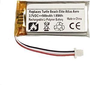 500mAh TBS629602 Battery Replacement Compatible with Turtle Beach Elite Atlas Aero Gaming Headset