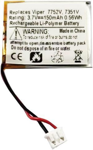JFC402023, DLP412023 Battery Replacement Compatible with Viper 7752V, 7351V, Clifford 7752X, 7351X, Python 7752P, 7351P, 7754P Car Remote Key Fob
