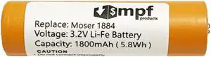 1800mAh 3.2V 1884-7102, 1884-7105 Battery Replacement Compatible with Moser Li+Pro 1884, Wahl Ermila 1884, 1885 Cordless Hair Clippers