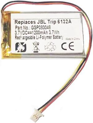 1200mAh GSP083048 Battery Replacement Compatible with JBL Trip 6132A-JBLTRIP Portable Bluetooth Hands-Free Speaker