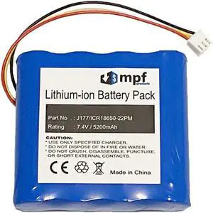 5200mAh J177/ICR18650-22PM, AE18650CM1-22-2P2S Battery Replacement Compatible with Klipsch KMC 1, KMC1, Braven 850, Braven BRV-HD Wireless Portable Bluetooth Speaker