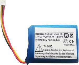 104050-2S, 2ICP11/41/54 Battery Replacement Compatible with Philips Fidelio B5, E5, E6, F5, HLT9100, HLT9300 Soundbar Speaker
