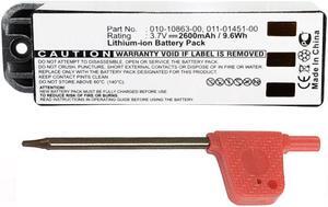 2600mAh High Capacity Extended 010-10863-00, 011-01451-00 Battery for Garmin Zumo 400, Zumo 450, Zumo 500, Zumo 500 Deluxe, Zumo 550 Motorcycle GPS Navigators