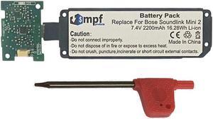 2200mAh 088789, 088796, 088772 Battery Replacement w/ PCB for Bose Soundlink Mini 2, Soundlink Mini II Bluetooth Speaker